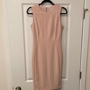 Calvin Klein Elegant Pink Sleeveless Dress